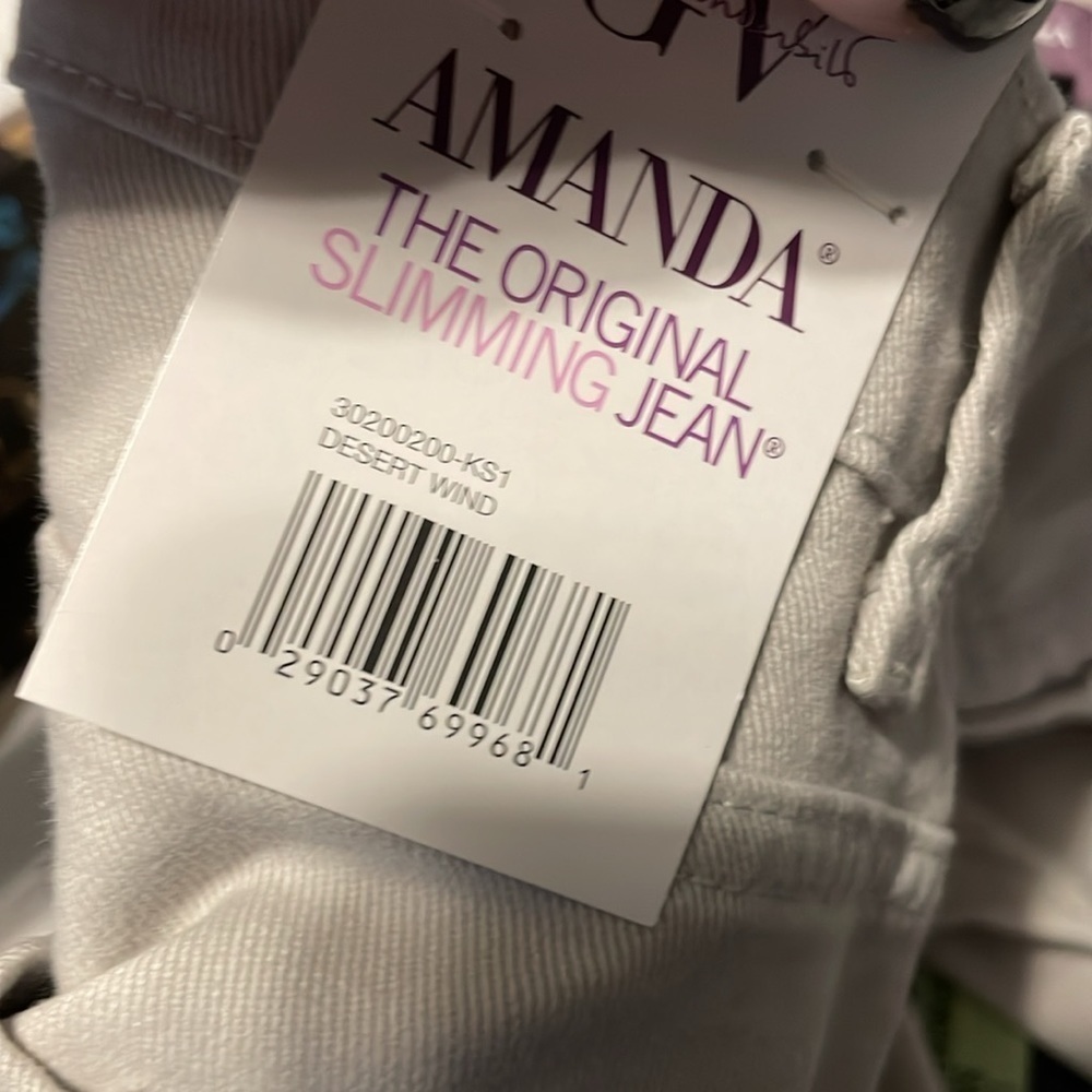 Light tan Gloria Vanderbilt Amanda jeans - plus size NWT - Picture 7 of 7